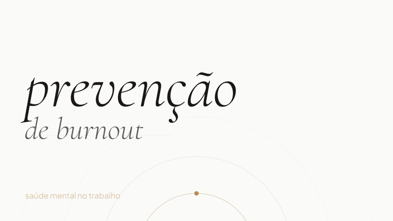 Prevenção de Burnout